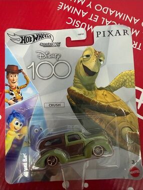 NWT Disney 100 Pixar Crush Character Car - Green/Brown